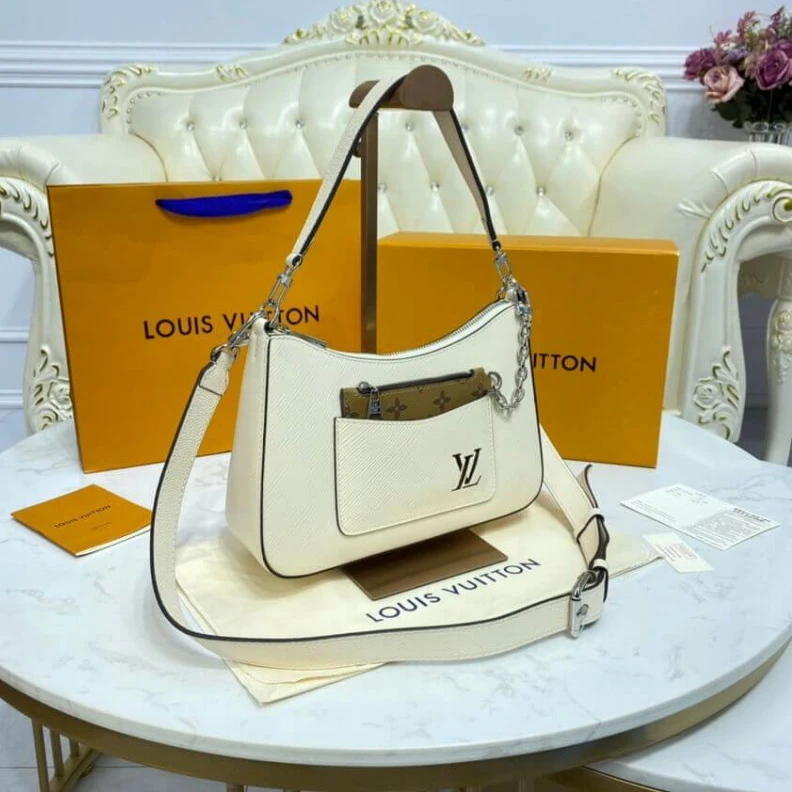 Lv belts replica Front fla Louis Vuitton Epi Leather Marelle Quartz