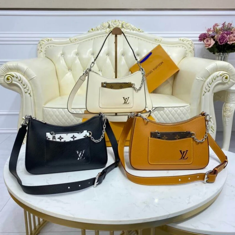 Lv belts replica Front fla Louis Vuitton Epi Leather Marelle Quartz
