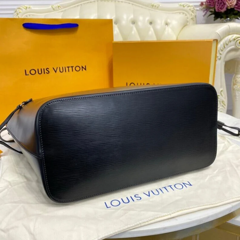 Top lv Removable Louis Vuitton Epi Leather Neverfull MM