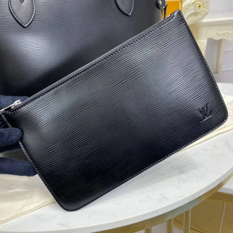 Top lv Removable Louis Vuitton Epi Leather Neverfull MM