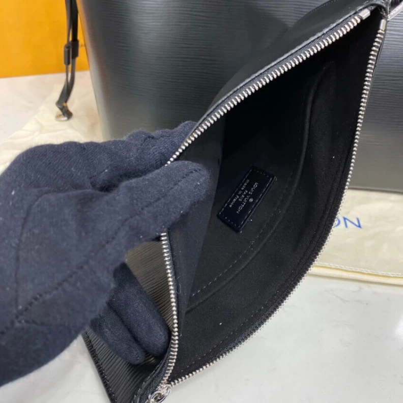Top lv Removable Louis Vuitton Epi Leather Neverfull MM