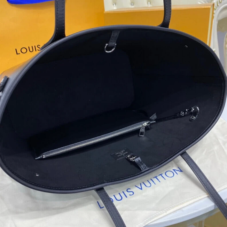 Top lv Removable Louis Vuitton Epi Leather Neverfull MM