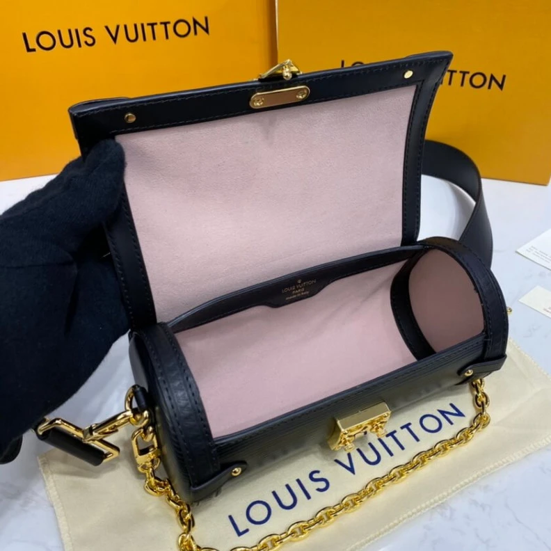Lv belts replica Strap: Re Louis Vuitton Epi Leather Papillon Trunk Black