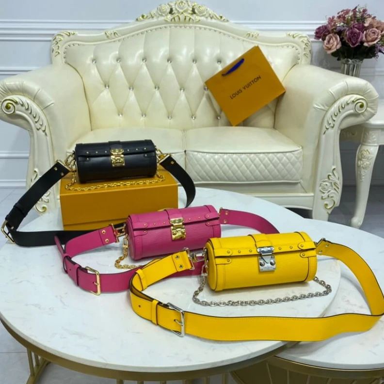 Lv belts replica Strap: Re Louis Vuitton Epi Leather Papillon Trunk Black
