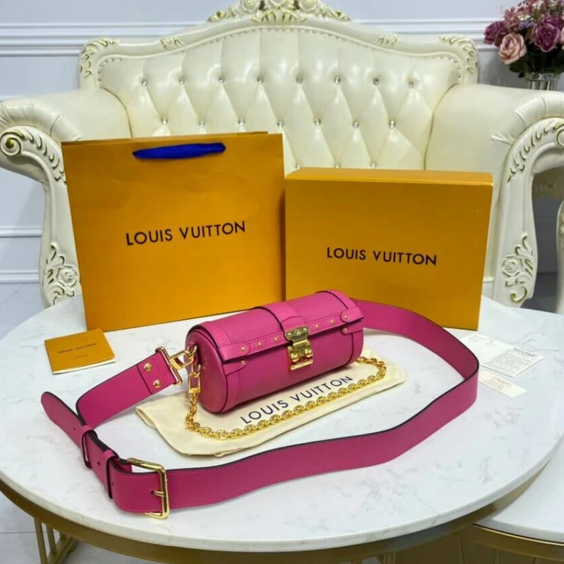 Mythick ru Cowhidele Louis Vuitton Epi Leather Papillon Trunk Rose