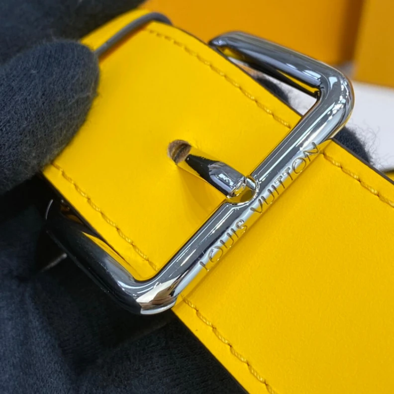 Lv belts replica Cowhidele Louis Vuitton Epi Leather Papillon Trunk Yellow