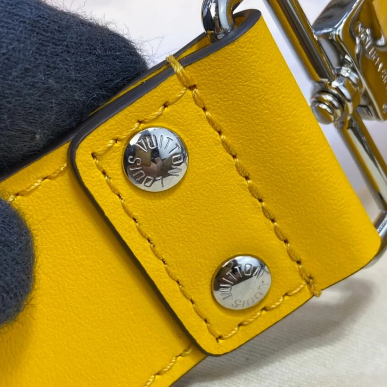 Lv belts replica Cowhidele Louis Vuitton Epi Leather Papillon Trunk Yellow