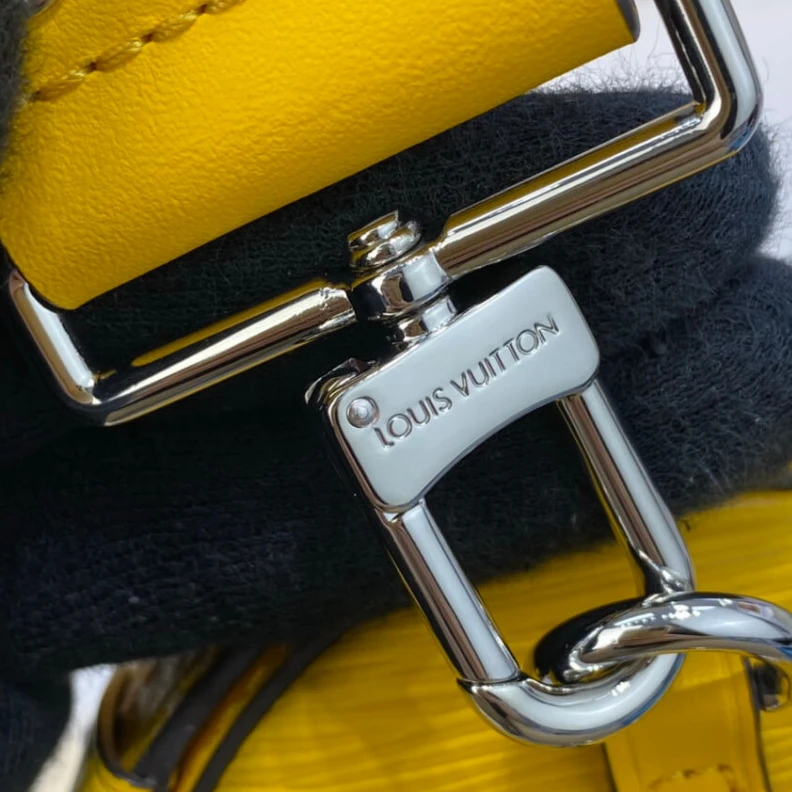 Lv belts replica Cowhidele Louis Vuitton Epi Leather Papillon Trunk Yellow