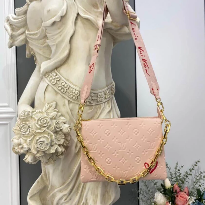 Replica bags lv Fashioned Louis Vuitton Fall In Love Coussin PM Light Pink