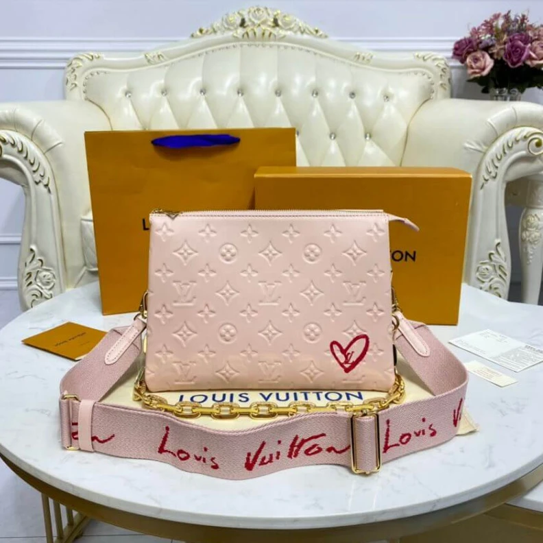 Replica bags lv Fashioned Louis Vuitton Fall In Love Coussin PM Light Pink