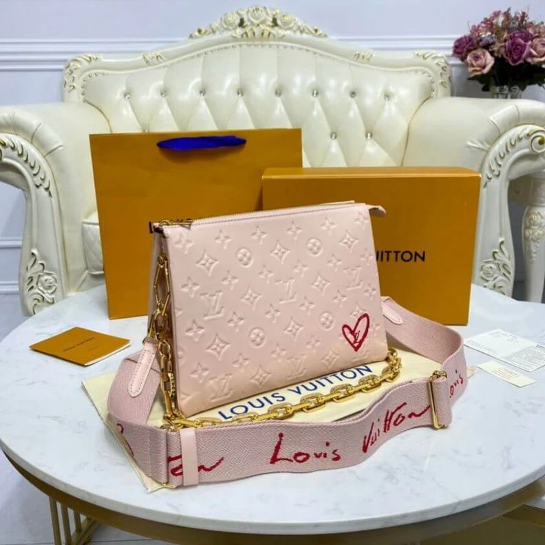 Replica bags lv Fashioned Louis Vuitton Fall In Love Coussin PM Light Pink