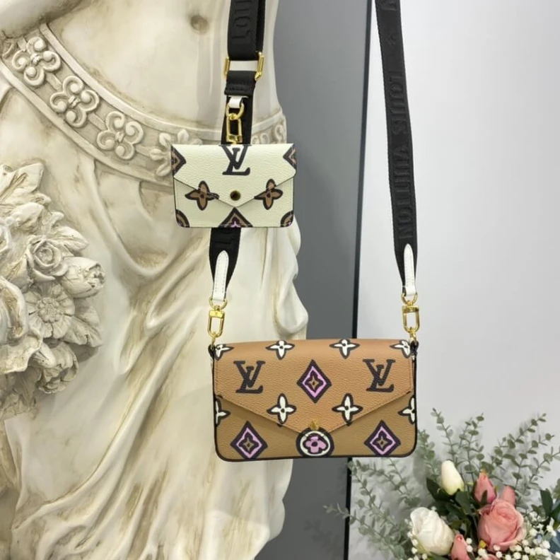 Lv belts replica Strap dro Louis Vuitton Felicie Strap & Go