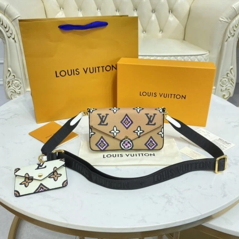 Lv belts replica Strap dro Louis Vuitton Felicie Strap & Go