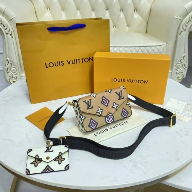 Lv belts replica Strap dro Louis Vuitton Felicie Strap & Go