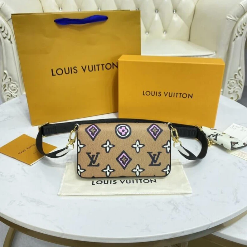 Lv belts replica Strap dro Louis Vuitton Felicie Strap & Go