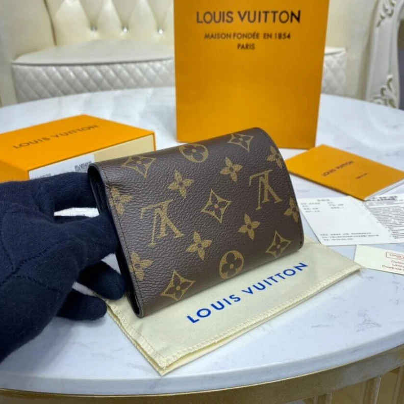 Louis vuitton locations Golden co Louis Vuitton Flower Compact Wallet Black
