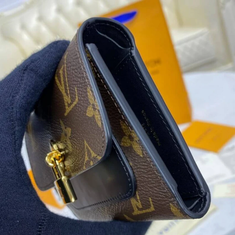 Louis vuitton locations Golden co Louis Vuitton Flower Compact Wallet Black