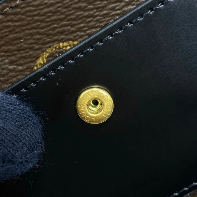 Louis vuitton locations Golden co Louis Vuitton Flower Compact Wallet Black