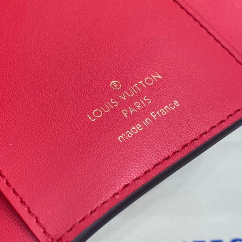 Mythick.ru Monogram Louis Vuitton Flower Compact Wallet Red