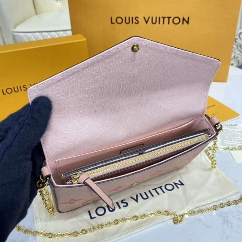Mythick ru Inside fl Louis Vuitton Félicie Pochette Pink
