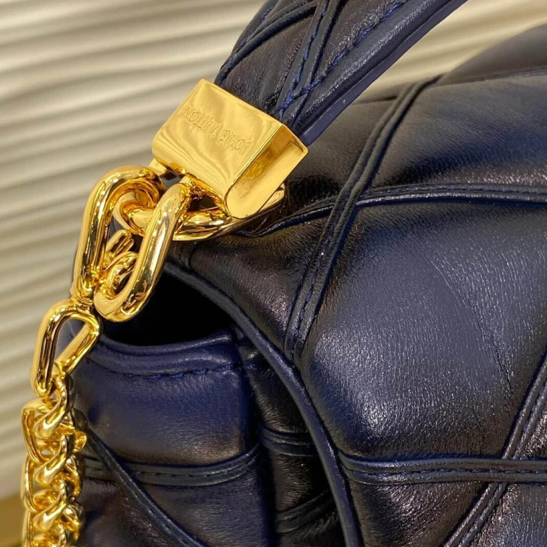 Lv belts replica 23 x 16 x Louis Vuitton GO-14 MM Bag Navy Blue