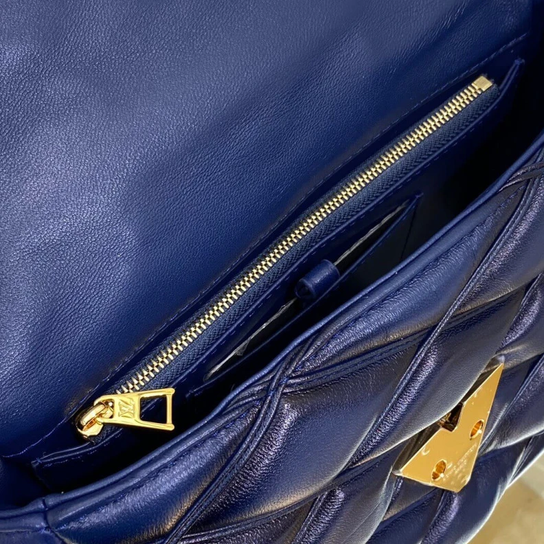 Lv belts replica 23 x 16 x Louis Vuitton GO-14 MM Bag Navy Blue