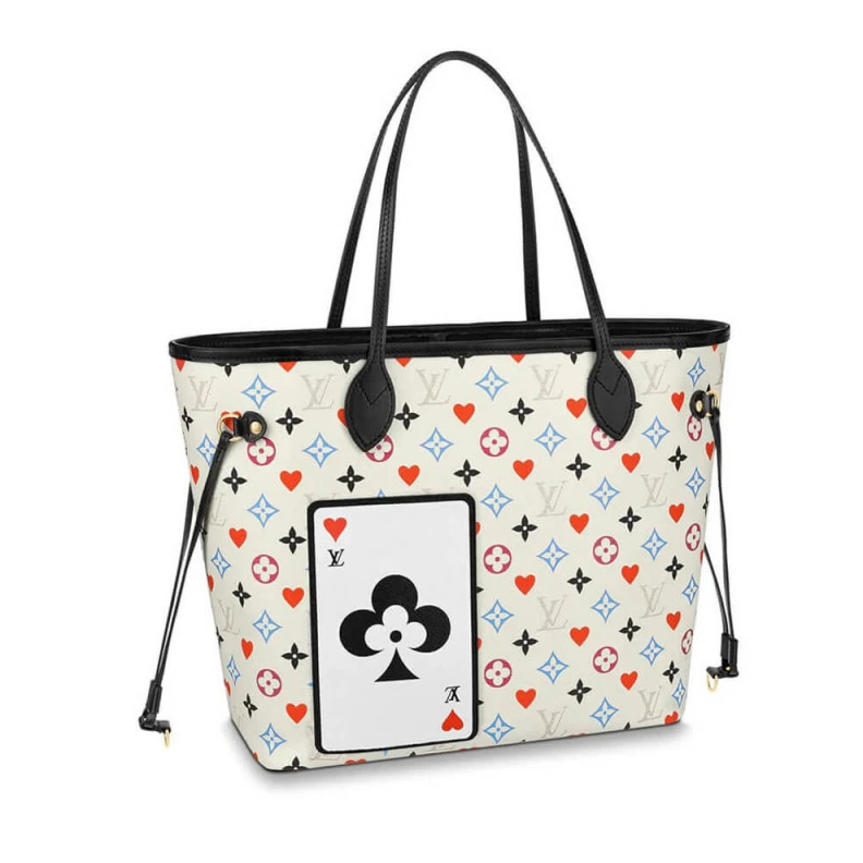 Outside f Louis Vuitton Game On Neverfull MM White