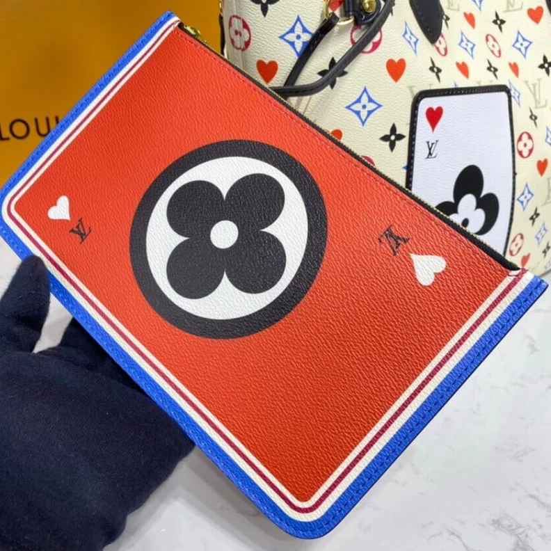 Replica bags lv Outside f Louis Vuitton Game On Neverfull MM White