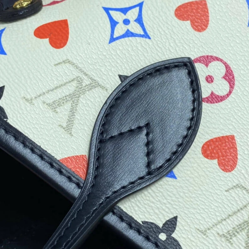 Replica bags lv Outside f Louis Vuitton Game On Neverfull MM White