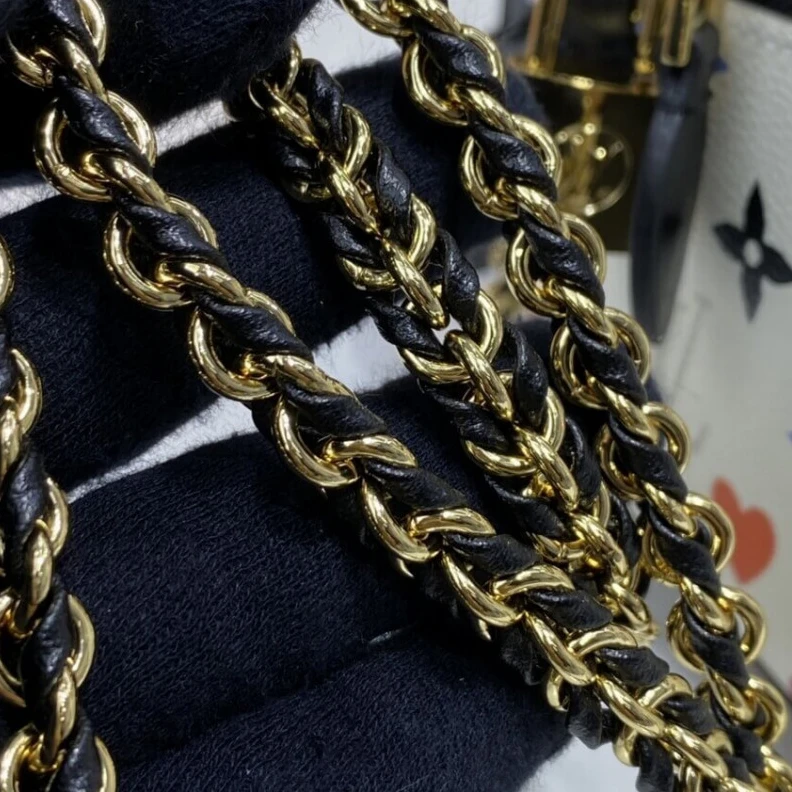 Replica bags lv Key bell Louis Vuitton Game On Vanity PM White
