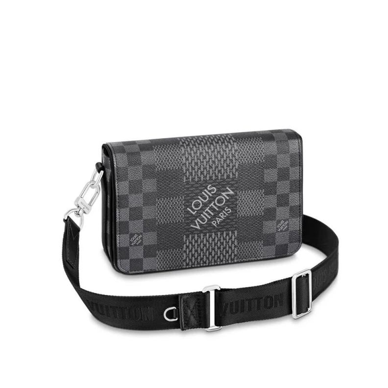 Dring on Louis Vuitton Gray Damier Graphite Studio Messenger