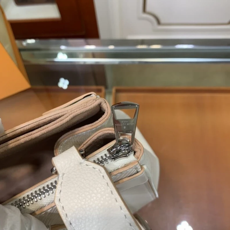 Lv belts replica Inside fl Louis Vuitton Grenelle Tote PM Beige