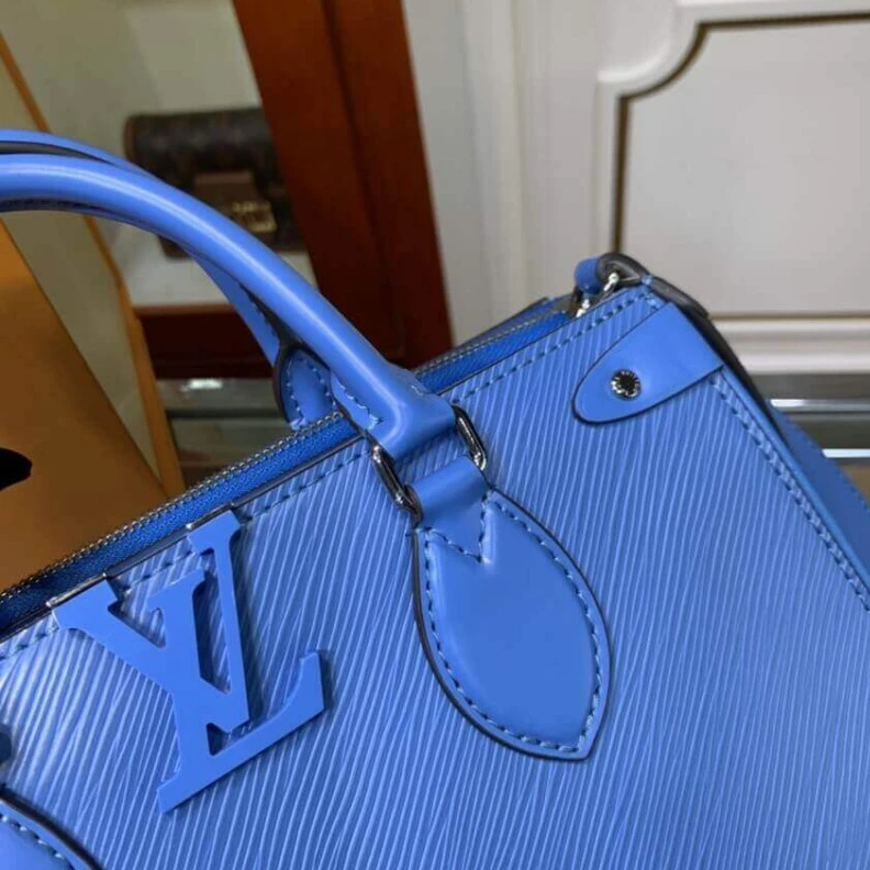 Replica bags Handle: D Louis Vuitton Grenelle Tote PM Blue
