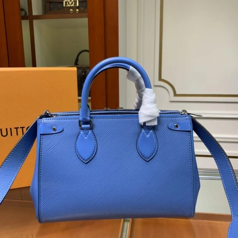 Replica bags Handle: D Louis Vuitton Grenelle Tote PM Blue