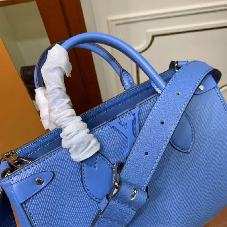 Replica bags Handle: D Louis Vuitton Grenelle Tote PM Blue