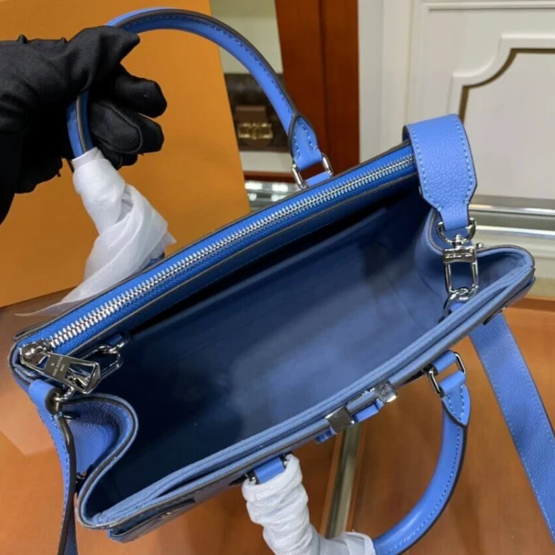 Replica bags Handle: D Louis Vuitton Grenelle Tote PM Blue