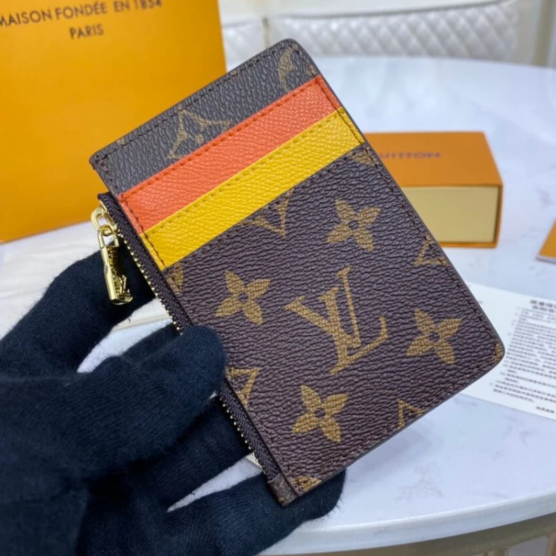 Replica bags lv Zipped co Louis Vuitton Happy Bear Coin & Card Holder Brown