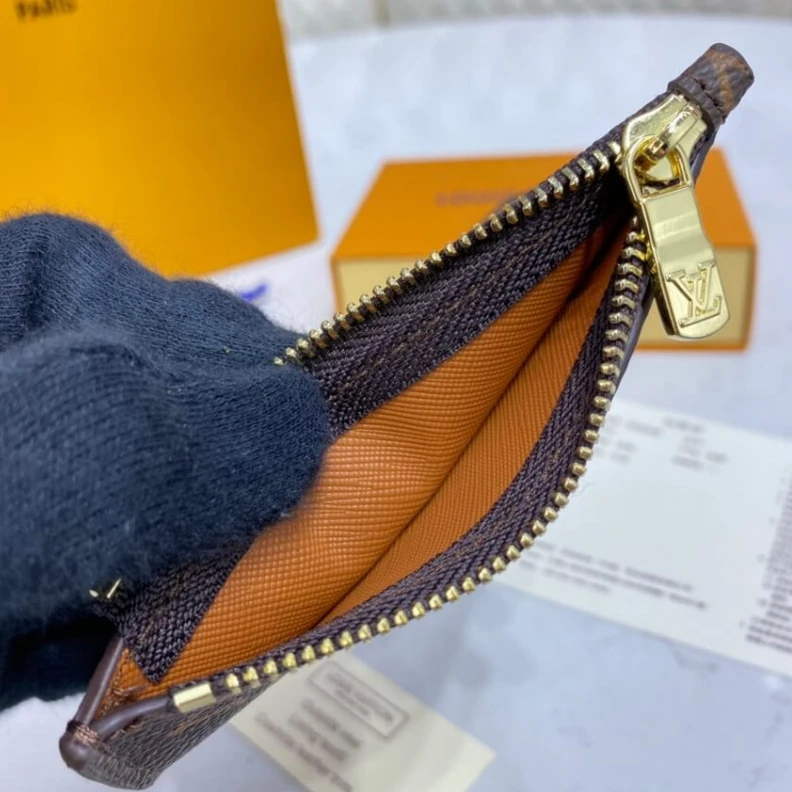 Replica bags lv Zipped co Louis Vuitton Happy Bear Coin & Card Holder Brown