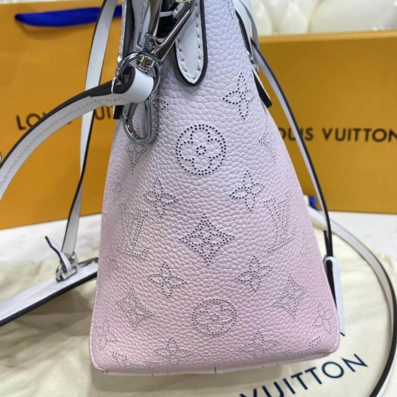 Replica bags Strap: Re Louis Vuitton Hina PM Gradient Pink Mahina Leather