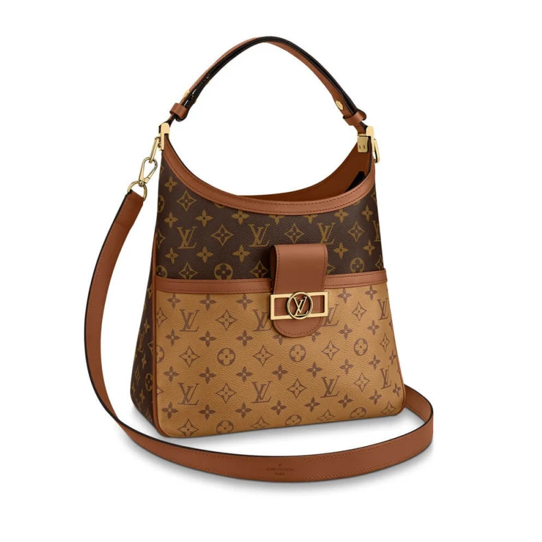 Calfskin LV Hobo Dauphine MM