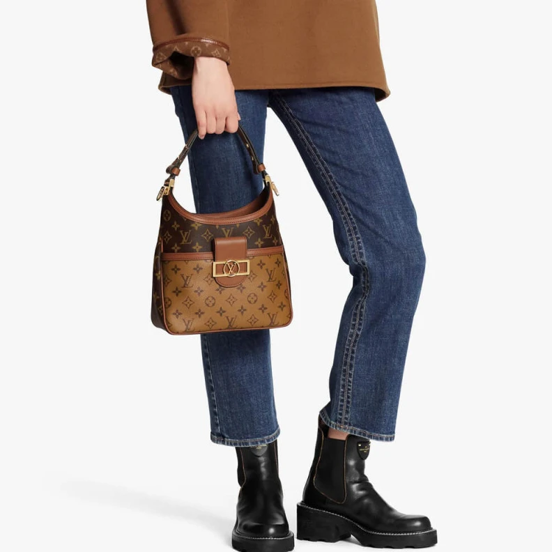 Replica bags Textile l LV Hobo Dauphine PM