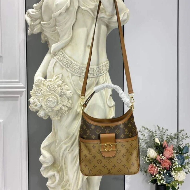 Replica bags Textile l LV Hobo Dauphine PM