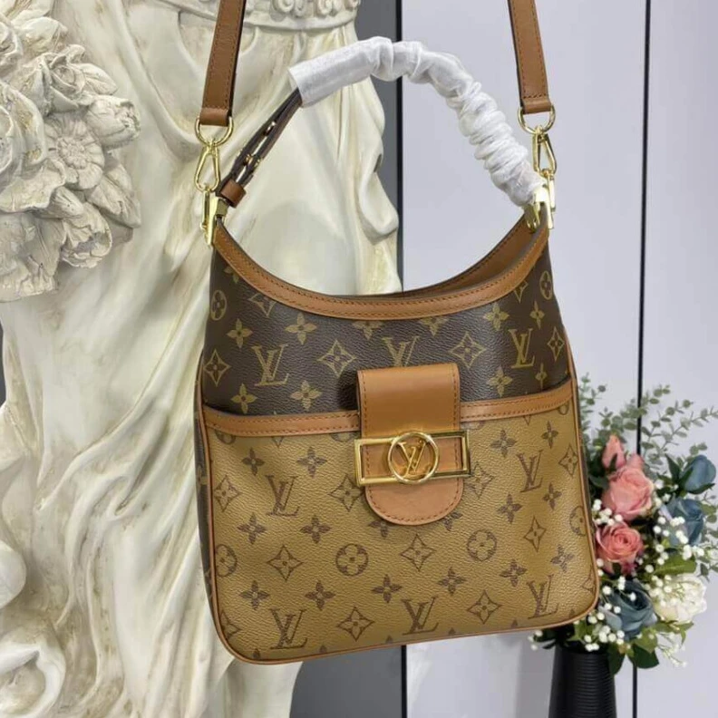 Replica bags Textile l LV Hobo Dauphine PM