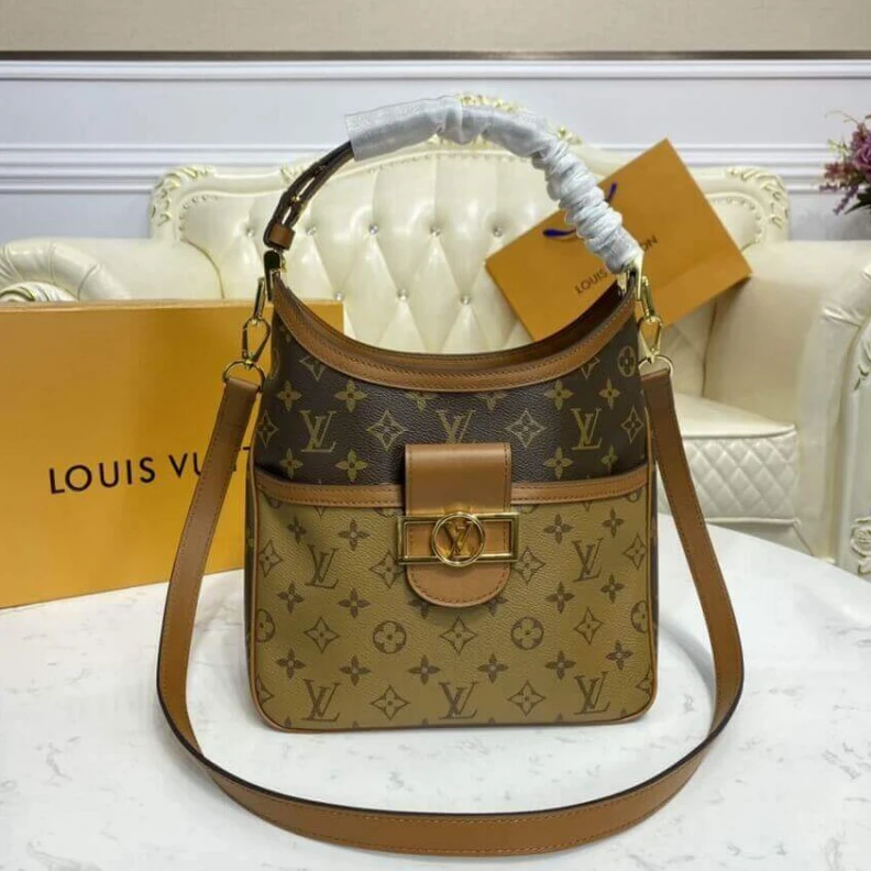 Replica bags Textile l LV Hobo Dauphine PM