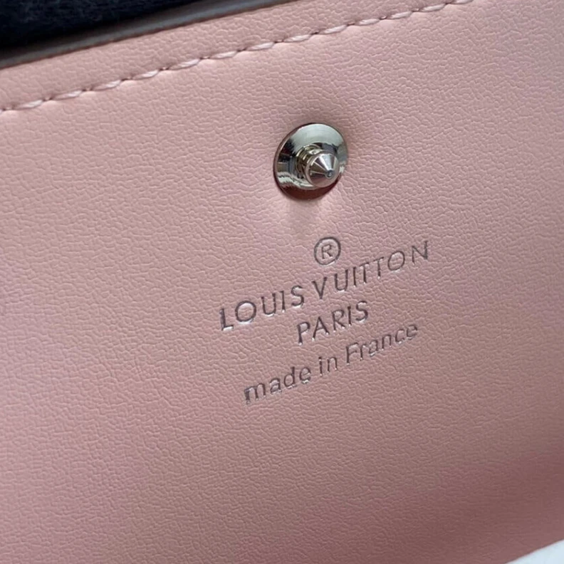 Replica bags lv 12 card s Louis Vuitton Iris Wallet in Pink Gradient Mahina Perforated Leather
