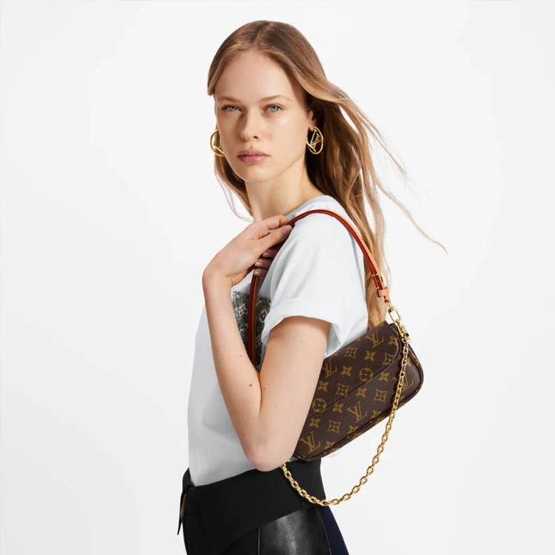 Lv belts replica Goldcolou Louis Vuitton Ivy Wallet On Chain Bag