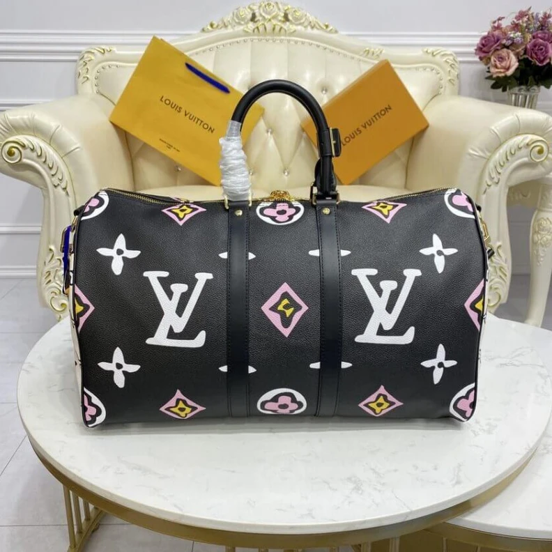 Louis vuitton locations Cabin siz Louis Vuitton Keepall Bandouliere 45 Black