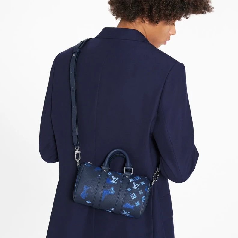 Mythick ru Textile l Louis Vuitton Keepall XS Blue