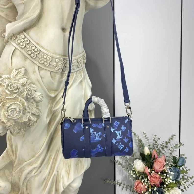 Mythick ru Textile l Louis Vuitton Keepall XS Blue