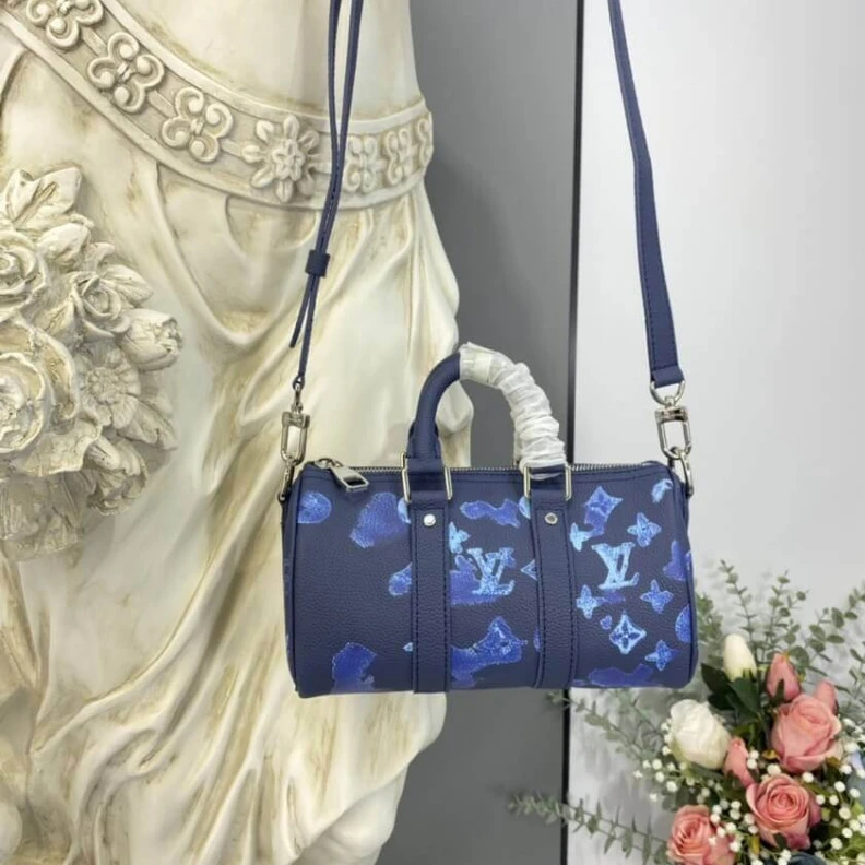 Mythick ru Textile l Louis Vuitton Keepall XS Blue